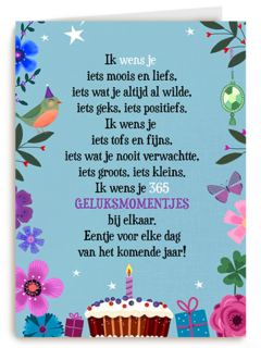 Verjaardagskaart ik wens je