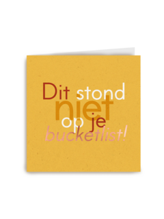 dit stond niet op je bucketlist