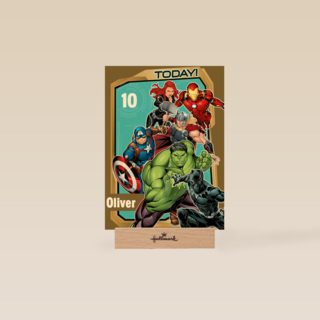 Verjaardagskaart Avengers Birthday today