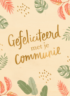 Gefeliciteerd met je communie floral