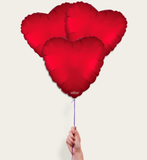 Ballonnentros Hartjes Rood