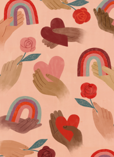 Valentijn Regenboog harten
