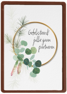 Kaart gefeliciteerd met jullie partneren