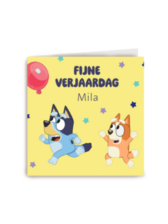 Bluey Bingo Fijne Verjaardag