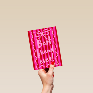 Valentine Best Friend Ever Pink