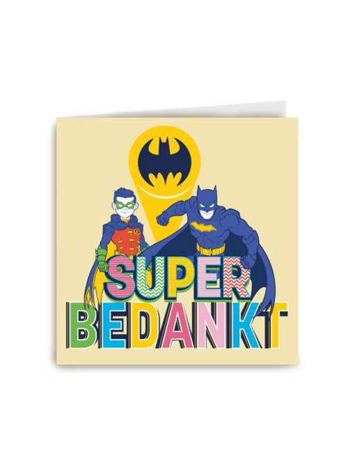 Batman Robin super bedankt