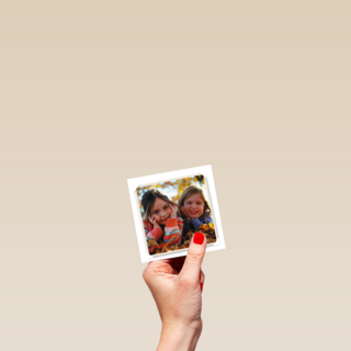 fotokaart enkel vierkant witte rand