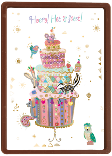 Dierenfeest op de verjaardagstaart Turnowsky