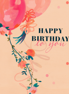 verjaardag kaart vrouw happy birthday to you