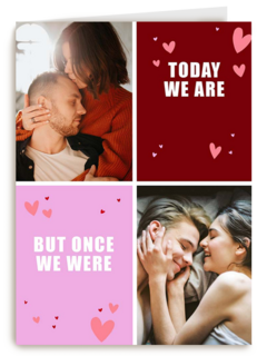 Valentijnskaart foto once we were