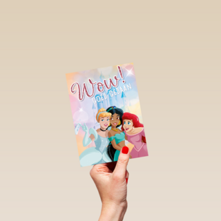 Compliment kaart Disney princessen Wow