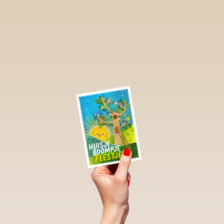 Kinderpostzegels - Huisje boompje feestje!