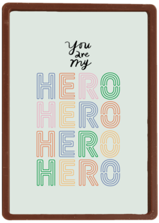 Complimentkaart you are my hero