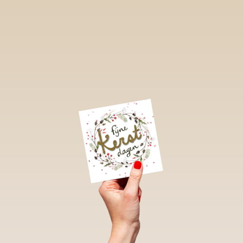 kerstkrans met goudglitter