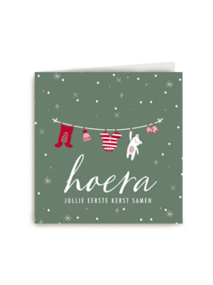 Hoera jullie eerste Kerst samen