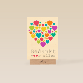 hart van gekleurde hartjes