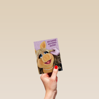 miss piggy met ring en ketting