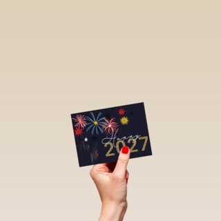 Nieuwjaar 2027 Happy vuurwerk