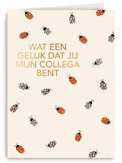 Bedankt kaart thuiswerken wat een geluk dat jij mijn collega bent