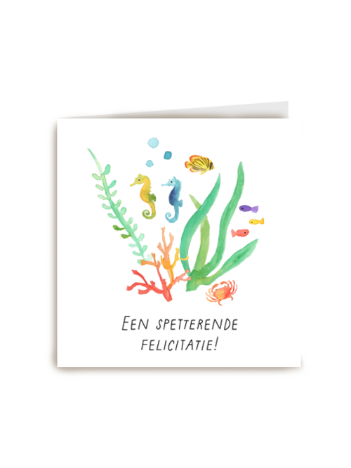 Verjaardagskaart een spetterende felicitatie