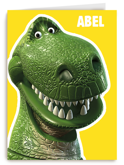 Toy Story verjaardagskaart Rex