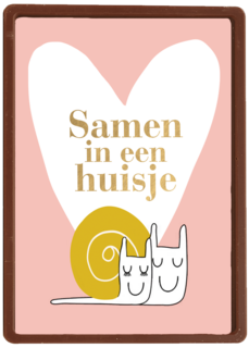 samenwonen kaart samen in een huisje