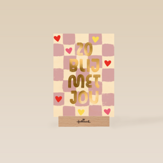 Valentijn Zo Blij Met Jou paars