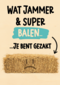 gezakt kaart balen