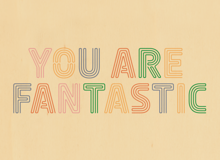 Complimentkaart you are fantastic