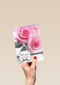 twee roze rozen 60 jaar getrouwd