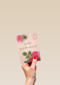 roze rozen kaart