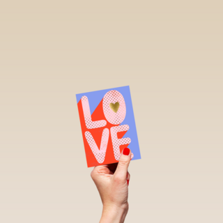 Liefde kaart L O V E
