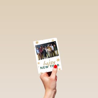 nieuwjaar fotokaart happy new year groep