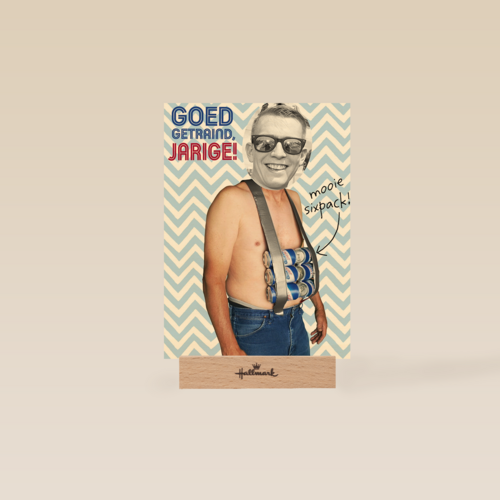 een mooie sixpack getraind