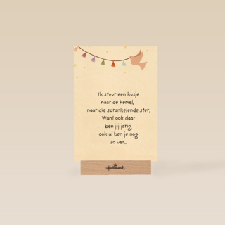 condoleancekaart met duif en slinger