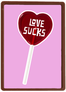 Valentijnskaart love sucks