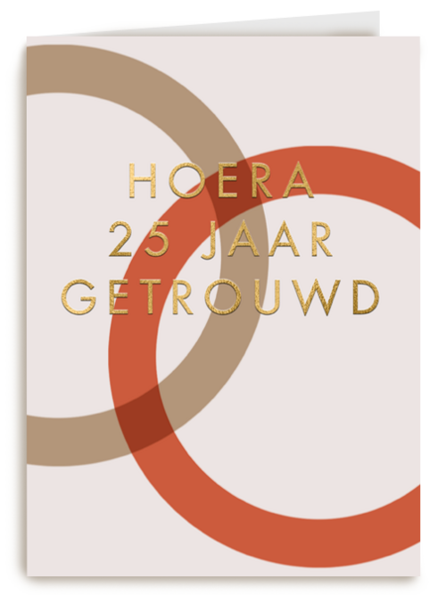Hoera 25 jaar getrouwd