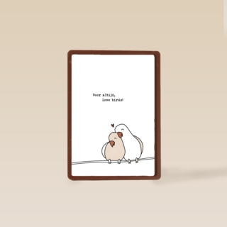 Liefdeskaart voor altijd love birds