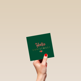 Kerstkaart Hello Christmas
