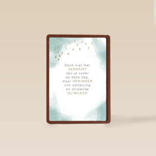 denk niet met verdriet