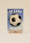 Op kamp kaart met voetbal veel plezier