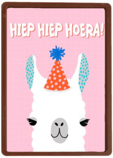 hiep hiep feestalpaca hoera