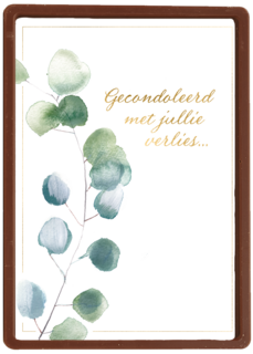 Gecondoleerd met jullie verlies