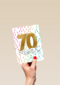 Verjaardagskaart 70 jaar en super lief