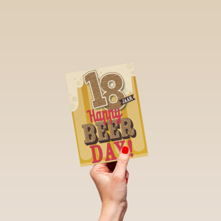 verjaardag leeftijden happy beer day 18