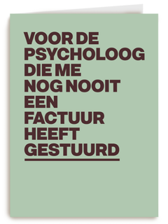 Voor mijn psycholoog