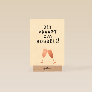Felicitatie kaart man vrouw dit vraagt om bubbels