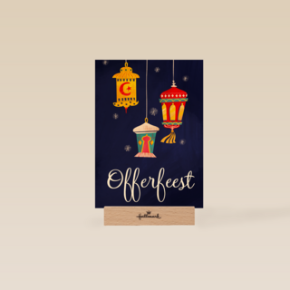 offerfeest kaart kandelaren