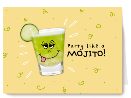 verjaardag kaart klassiek party like a mojito