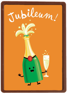 jubileum fles champagne